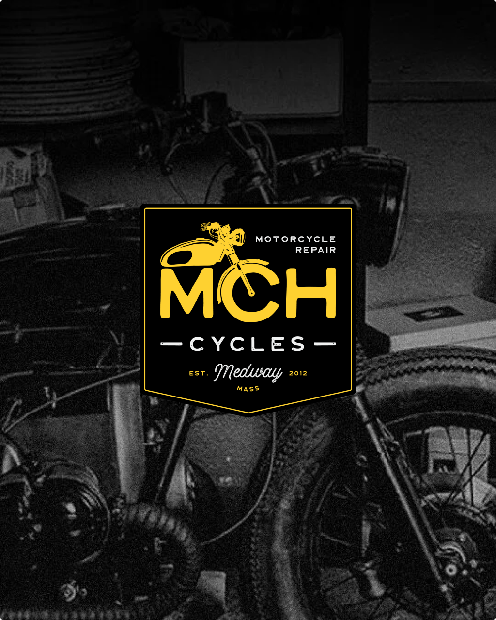 MCH Cycles brand and workshop