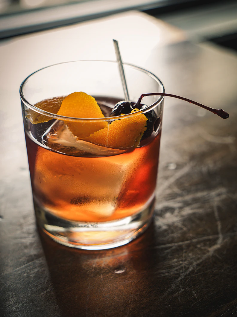 Old fashioned cocktail