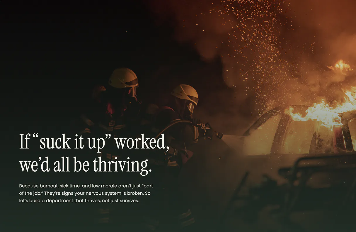 If suck it up worked, we'd all be thriving