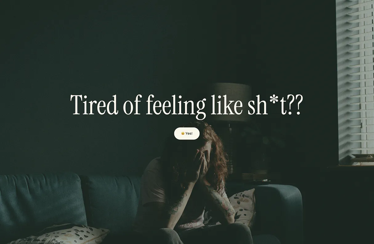 Tired of feeling like shit — Wayward Wellness hero